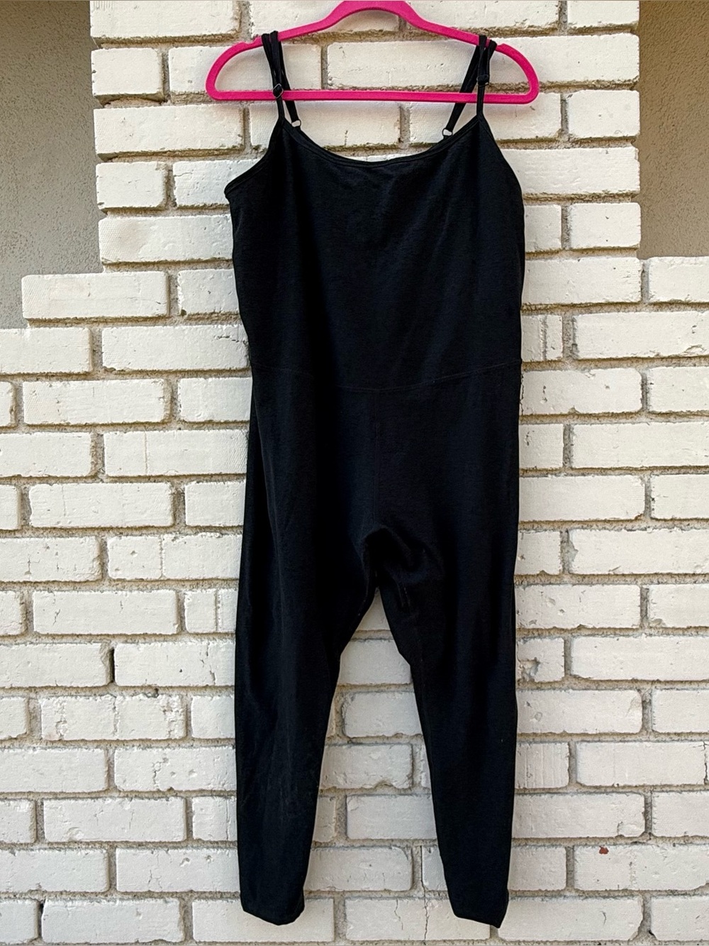 Beyond Yoga Workout Jumpsuit with Shelf Bra & Adjustable Straps in Dark Gray- 2X